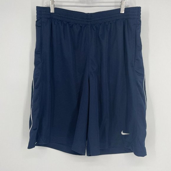 Nike Other - Nike Basketball Shorts Men's Sz XL Elastic Waist Stretch Drawstring Pockets Blue